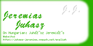jeremias juhasz business card